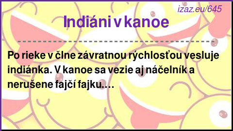 Indiáni v kanoe