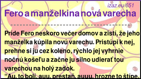 Fero a manželkina nová varecha