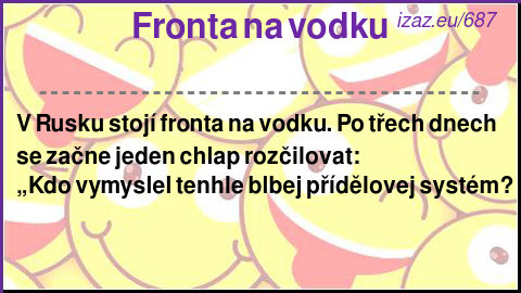 Fronta na vodku
