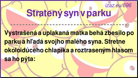 
Stratený syn v parku
