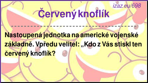 
Červený knoflík
