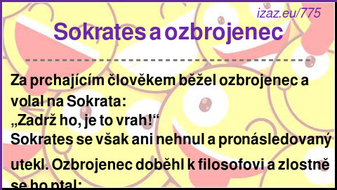 
Sokrates a ozbrojenec
