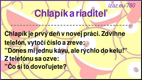 
Chlapík a riaditeľ
