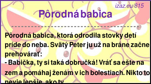 
Pôrodná babica
