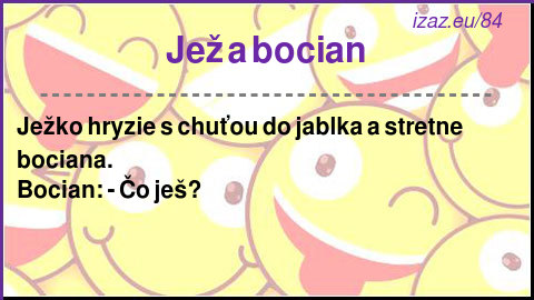 Jež a bocian