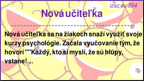 
Nová učiteľka
