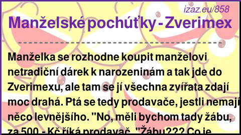 
Manželské pochúťky - Zverimex
