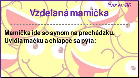 Vzdelaná mamička