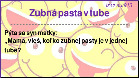 
Zubná pasta v tube
