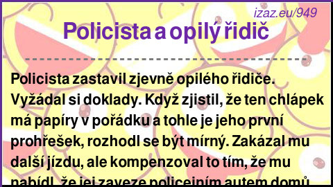 
Policista a opilý řidič
