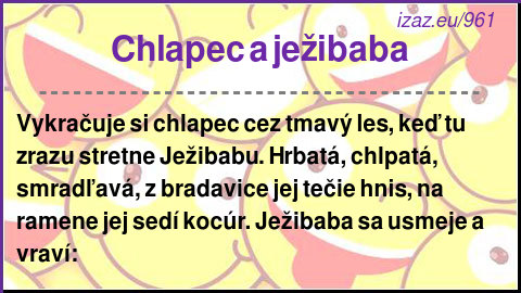 
Chlapec a ježibaba
