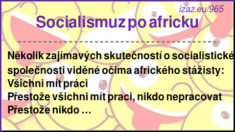 
Socialismuz po africku
