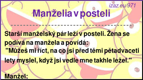 
Manželia v posteli
