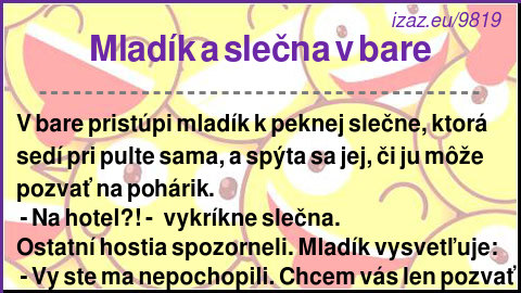 Mladík a slečna v bare