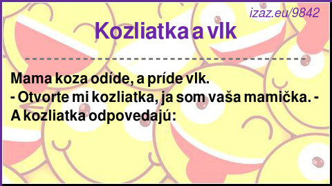 Kozliatka a vlk