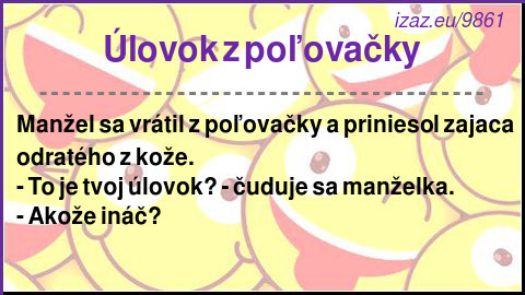 Úlovok z poľovačky