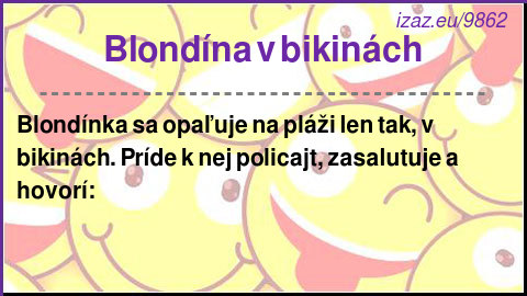 Blondína v bikinách