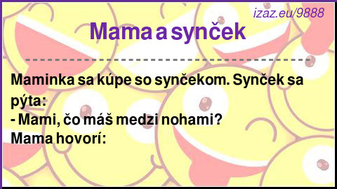 Mama a synček