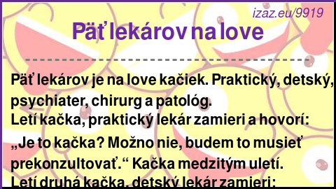 Päť lekárov na love