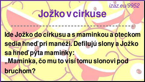 Jožko v cirkuse