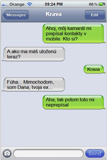 Keď kamarát prepíše kontakty v mobile...