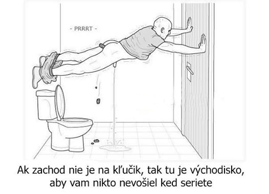 Keď nemáte na WC kľúčik…