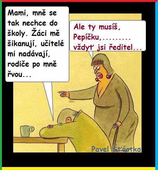 Keď sa synovi nechce ísť do školy…