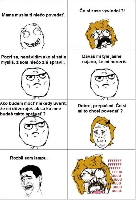 Keď syn musí niečo povedať mame