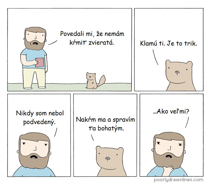Kŕmenie veveričky