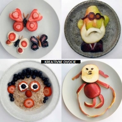 Kreatívne taniere z ovocia