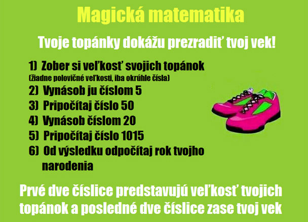 Matematika cez topánky