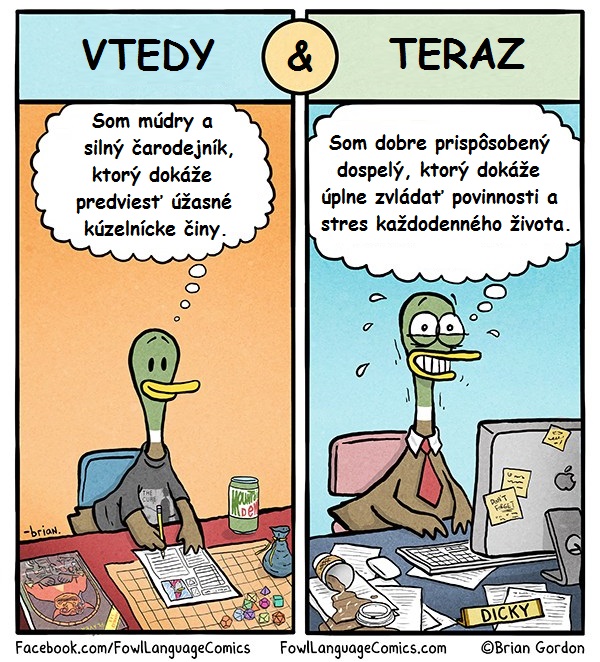 Mladosť vs dospelosť