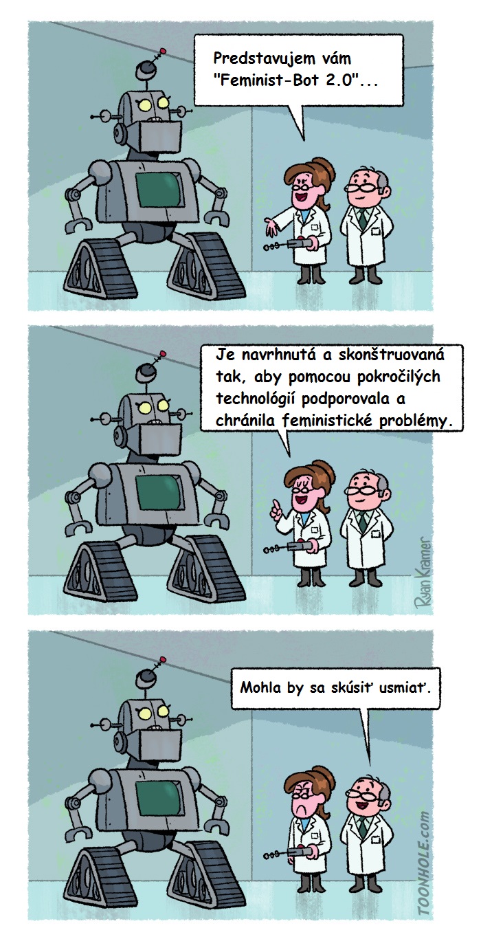 Zatrpknutý model robofeministky