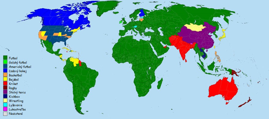 Najpopulárnejšie športy v krajinách celého sveta