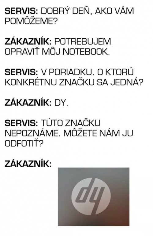 Notebook značky DY