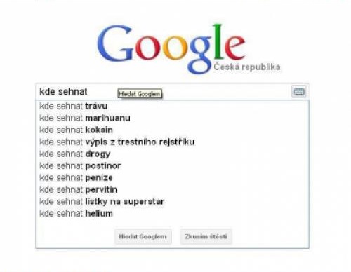 Čo zháňajú Česi na Google?