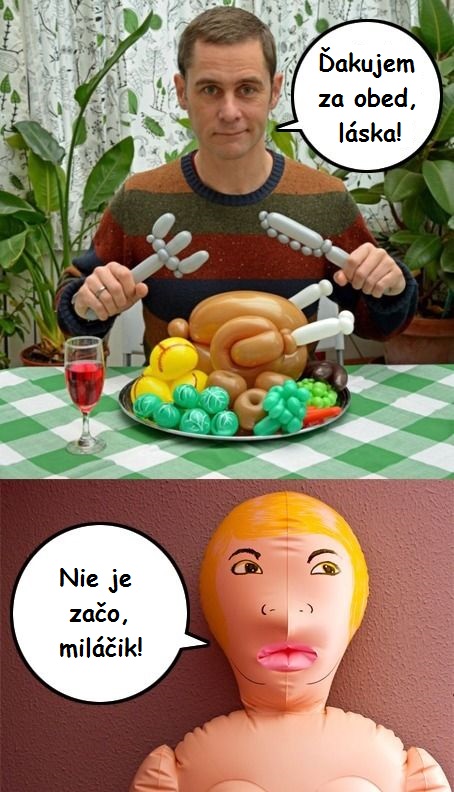 Poďakovanie za obed