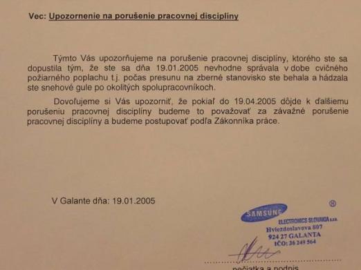 Porušenie pracovnej disciplíny