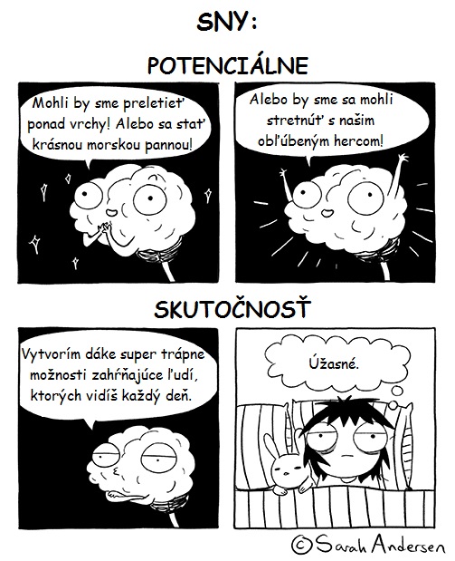 Potenciálne sny vs skutočnosť