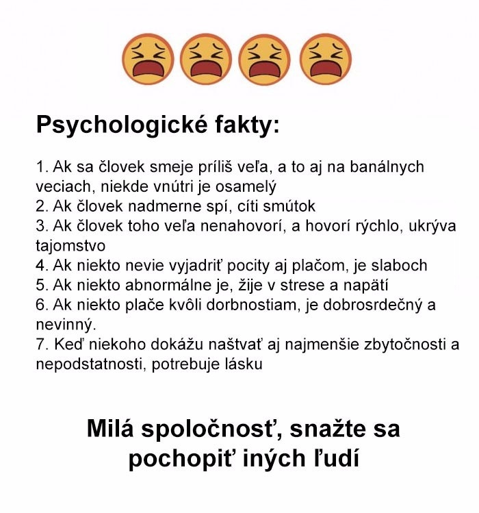Psychologické fakty