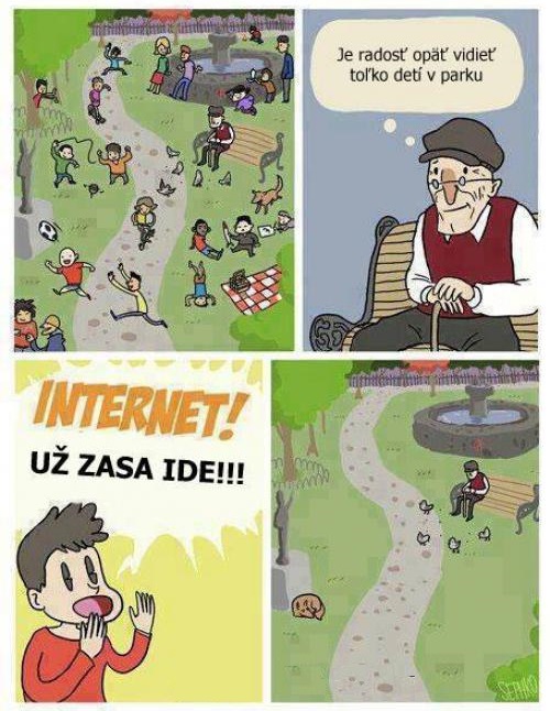 Radosť dedka z detí na ihrisku
