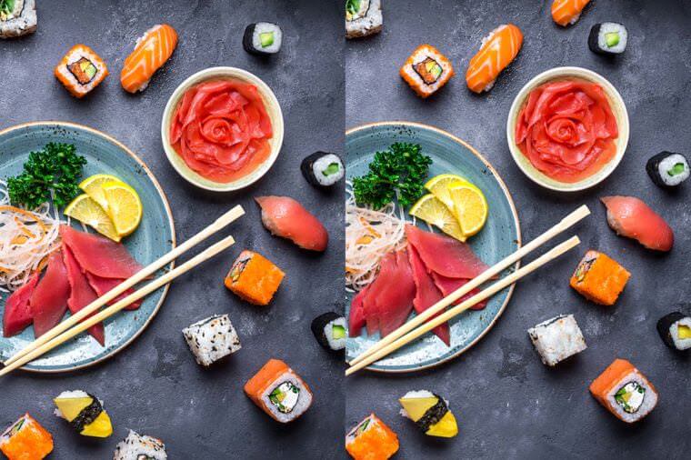 Rozdiely v sushi