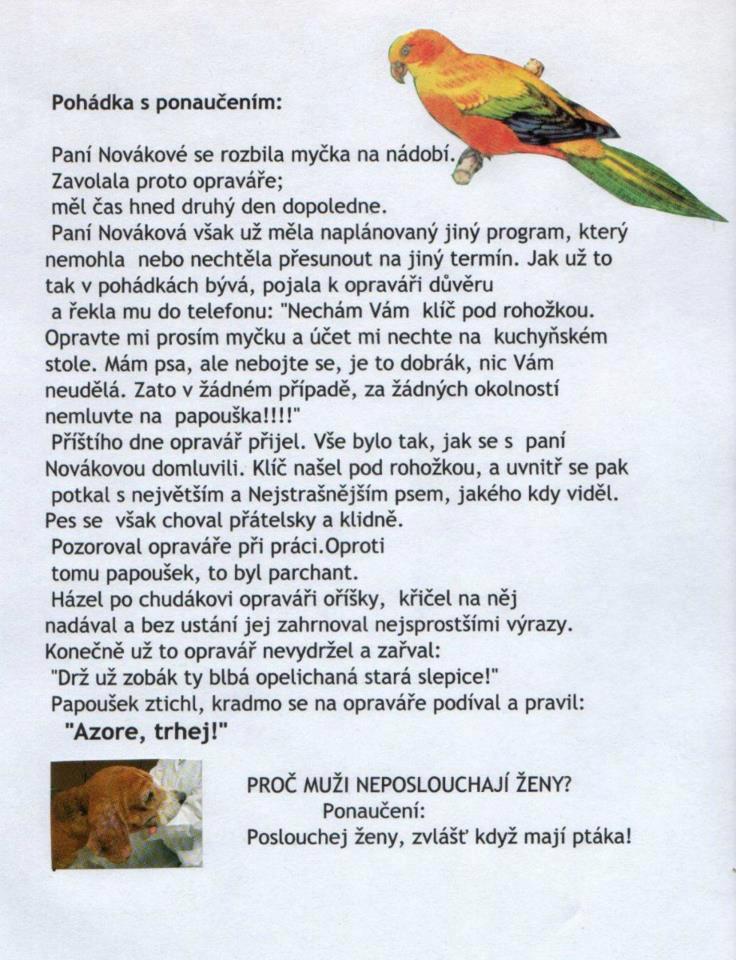 Rozprávka s ponaučením
