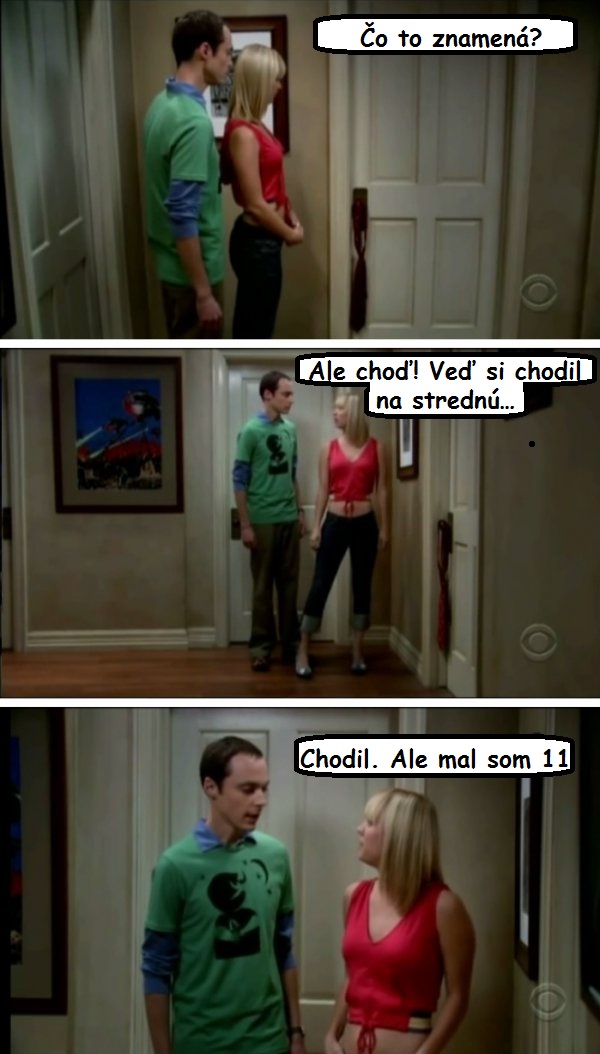 Sheldon a jeho skúsenosti zo strednej