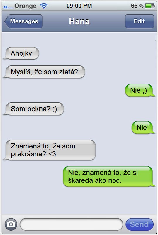 SMS - škaredá ako noc