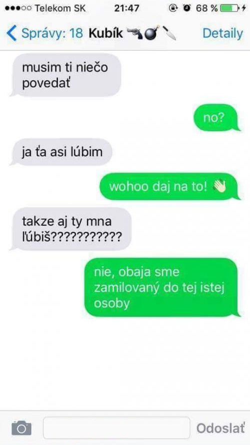 SMS: Ľúbia tú istú osobu