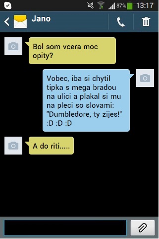 SMS: Bol som veľmi opitý?