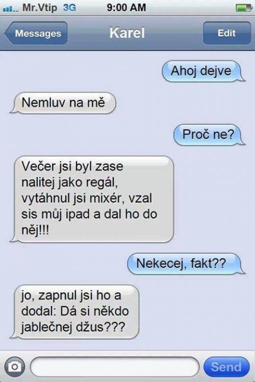 SMS: iPad a jablčný džús