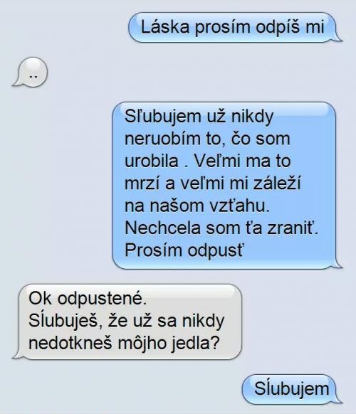 SMS: Sľub pre udržanie vzťahu