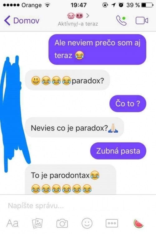 SMS: Zubná pasta paradox